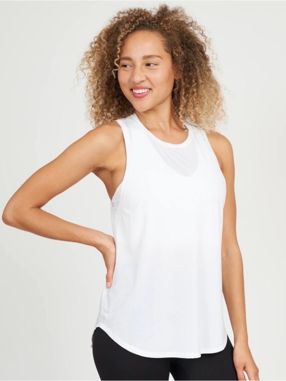 NWT SPANX Go Lightly Got Ya Covered Tank White Size XS